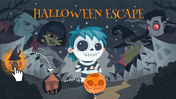 Interactive Halloween escape template
