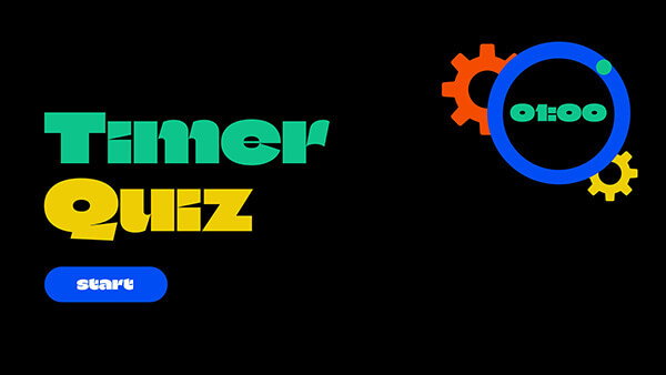 Timer quiz
