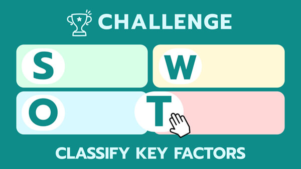 Swot challenge: classify key factors