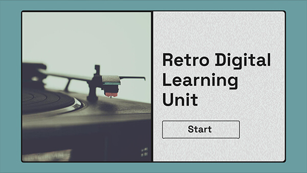 Retro digital learning unit