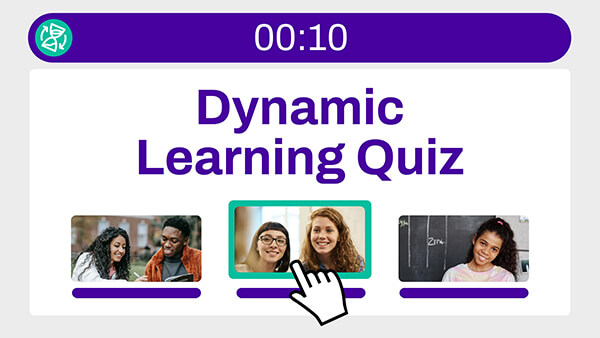 Dynamic learning quiz