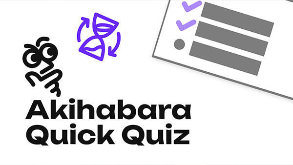 Quick quiz akihabara