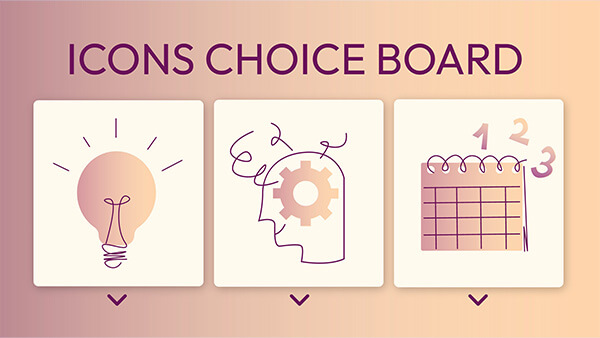 Icons choice board