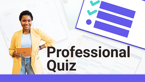 Professional quiz test