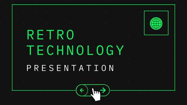 Retro technology presentation