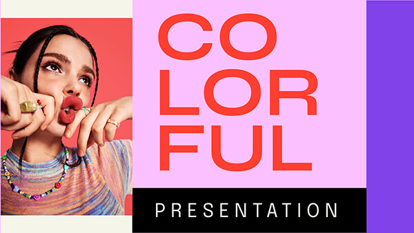Colorful presentation