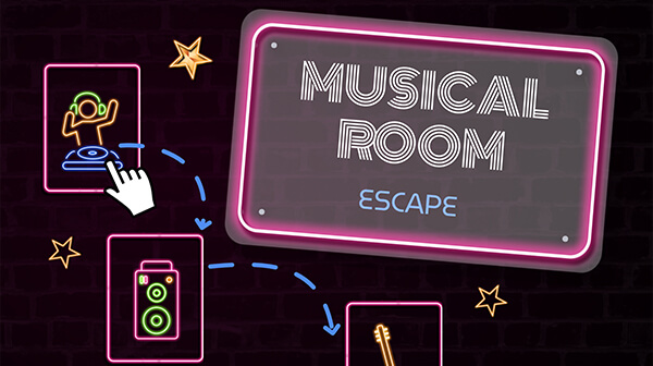 Interactive Musical room escape template