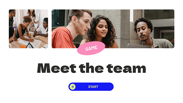 Meet the team game