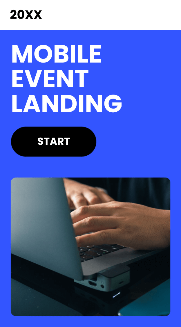 Mobile event landing