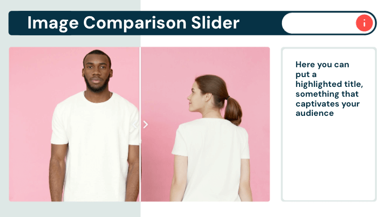 Image comparison slider