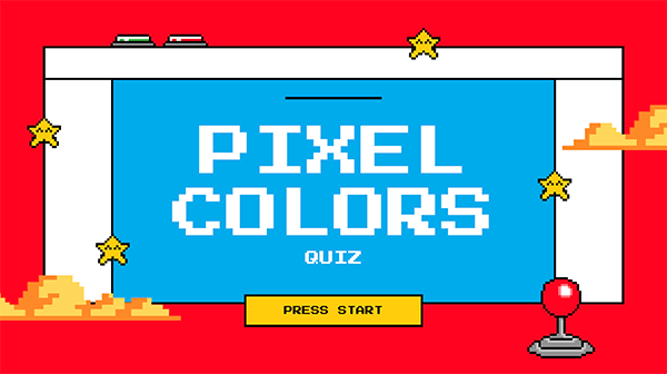 Pixel color quiz