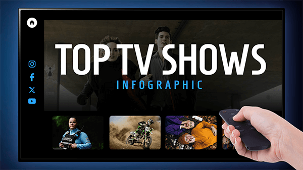 Top tv shows infographic