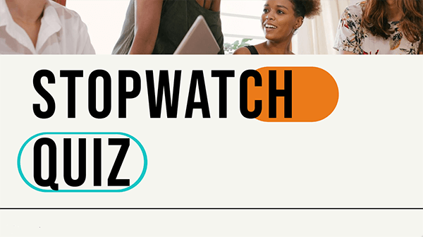 Stopwatch quiz