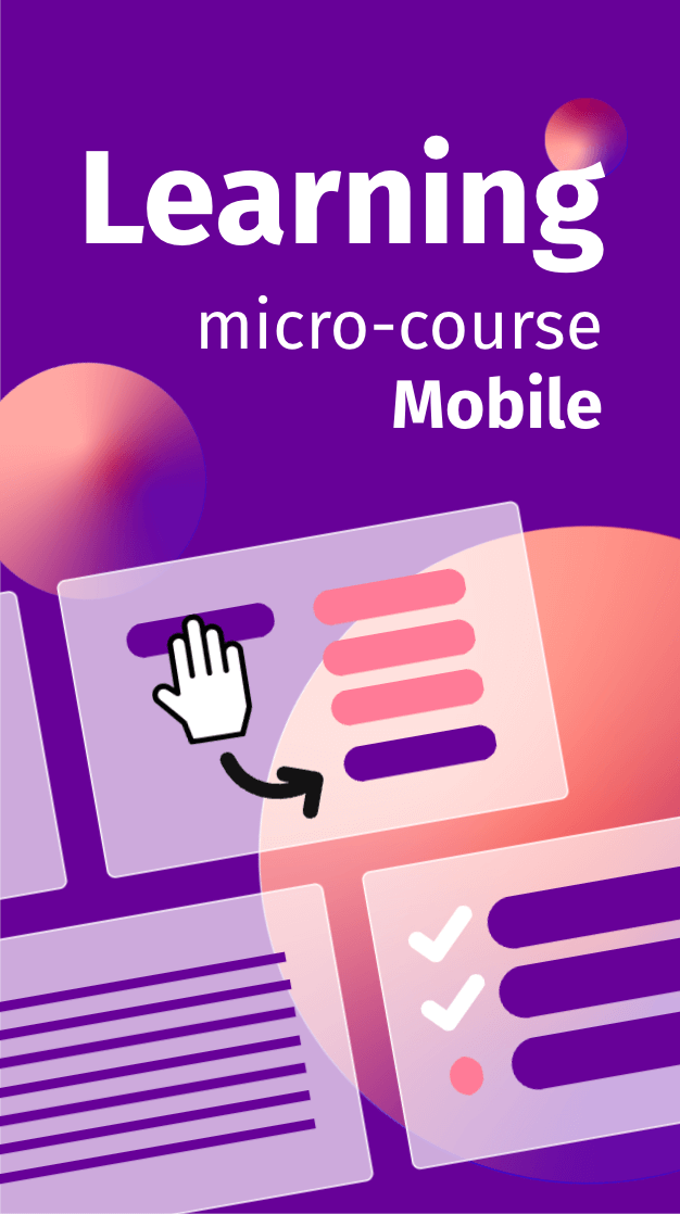 Learning micro-course mobile